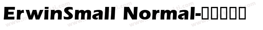 ErwinSmall Normal字体转换